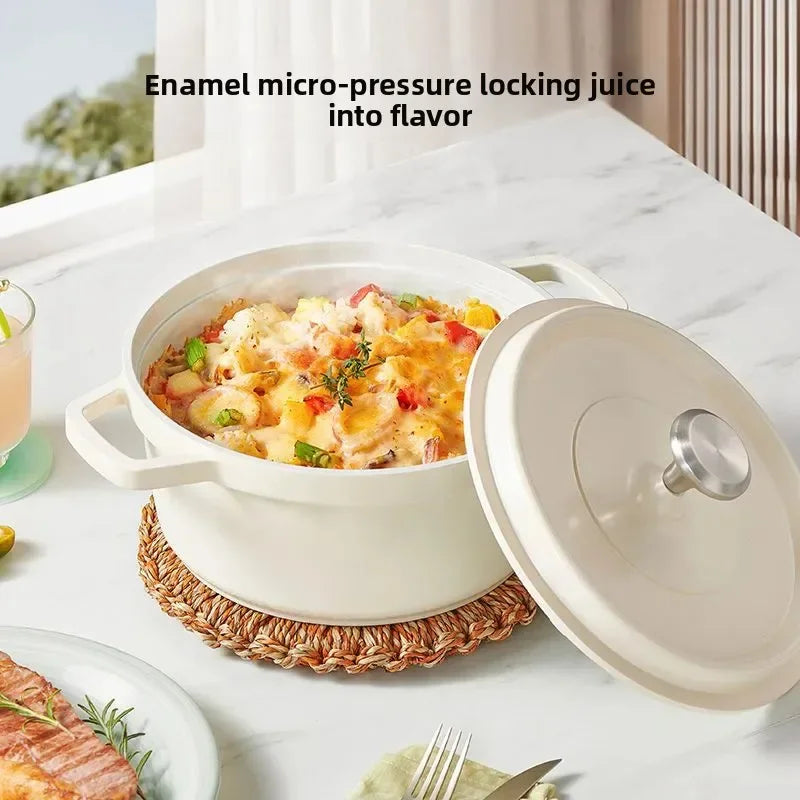 Luma Pot - Enameled Steel Braiser